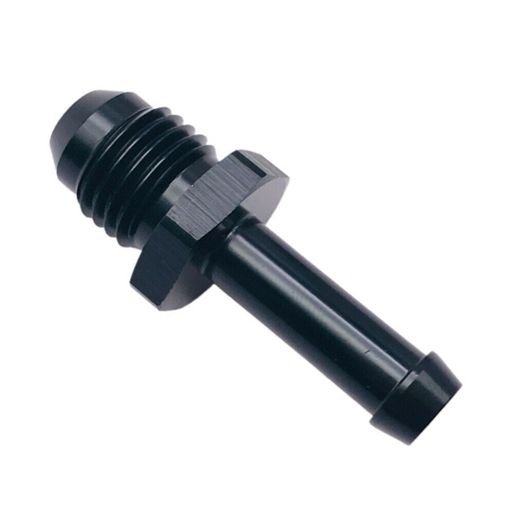 Black Aluminum 6 AN Male Flare to 5/16" Hose Barb Adapter Fitting AN6 -6AN 5/16