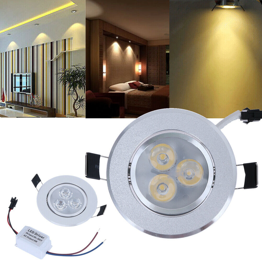 Downlight LED Dimmable 9W Recessed Ceiling Down Light Spotlight Lamp 110V