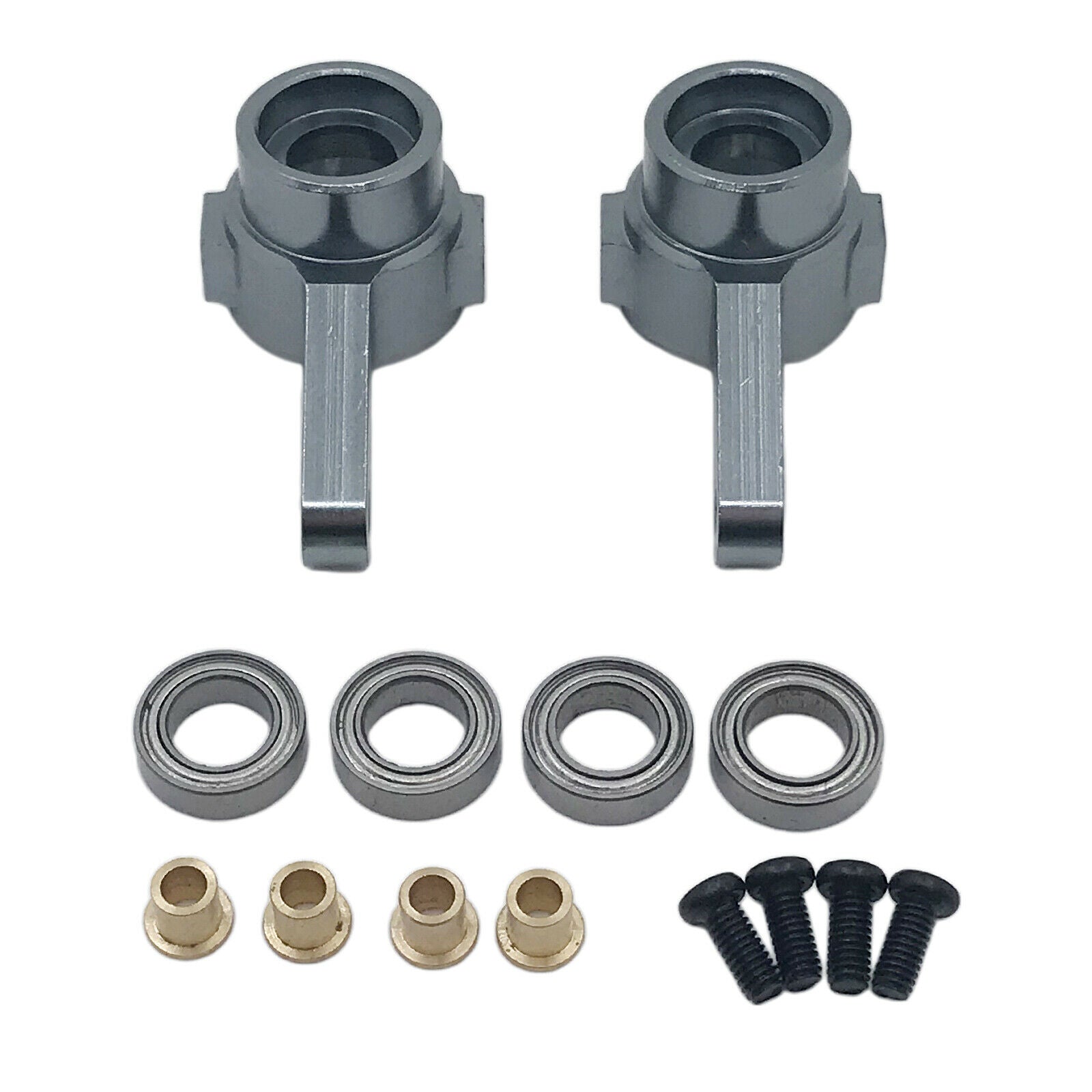 2pcs 1/16 Alloy Front Axle Steering Cup with Bearing for WPL MN D90 MN99S