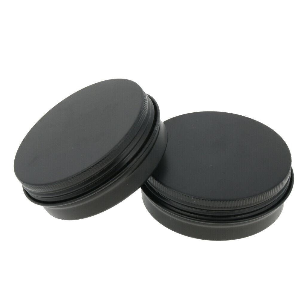 10 Pcs Aluminium Empty Cosmetic Pot Jar Tin Container Box with Screw Lid 60g