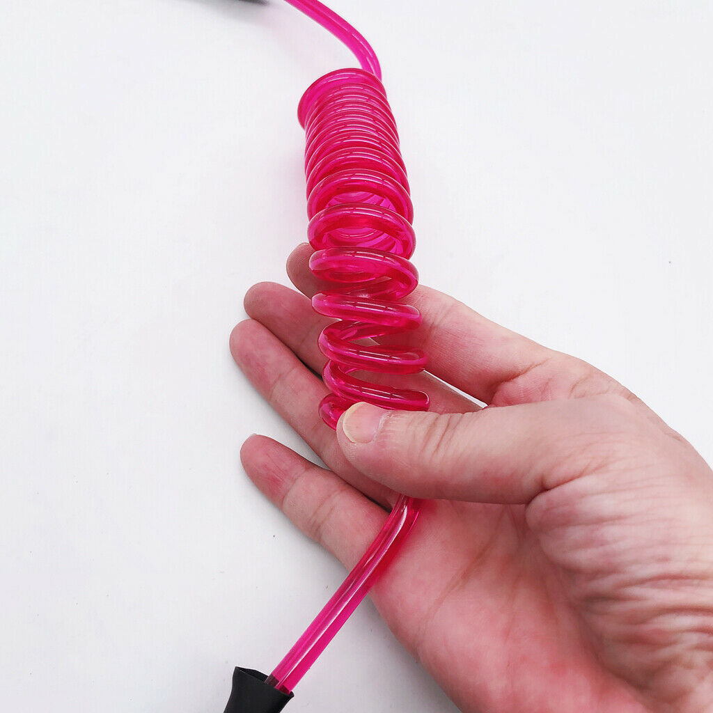 Paddle Safety Rod Elastic Leash Boats Raft Stretch Rope Rose Red