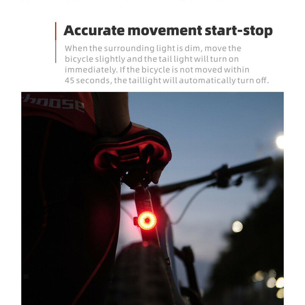Mountain Bike Tail Light LED Bicycle Lights USB Rechargeable Super Bright
