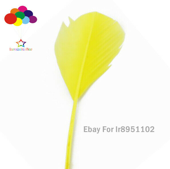 Yellow 100pcs 28-35 cm turkey wing feathers 11-14inch Plume Accessories Carnival