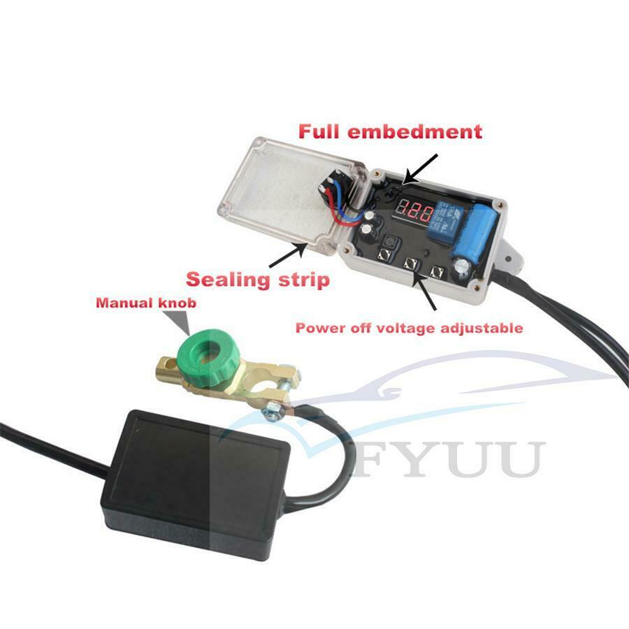 12v Car Battery Disconnect Cut Off Isolator Master Switches Voltmeter Display