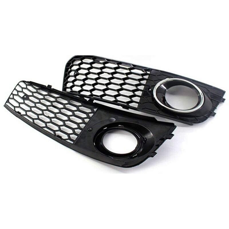 New Electroplated Perforation Chrome  Honeycomb Front Fog Light Lamp Cover GriD6