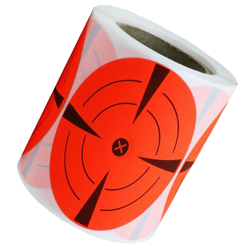 250x Shooting Targets Gun Range Pasters 3inch Circle Adhesive Stickers red