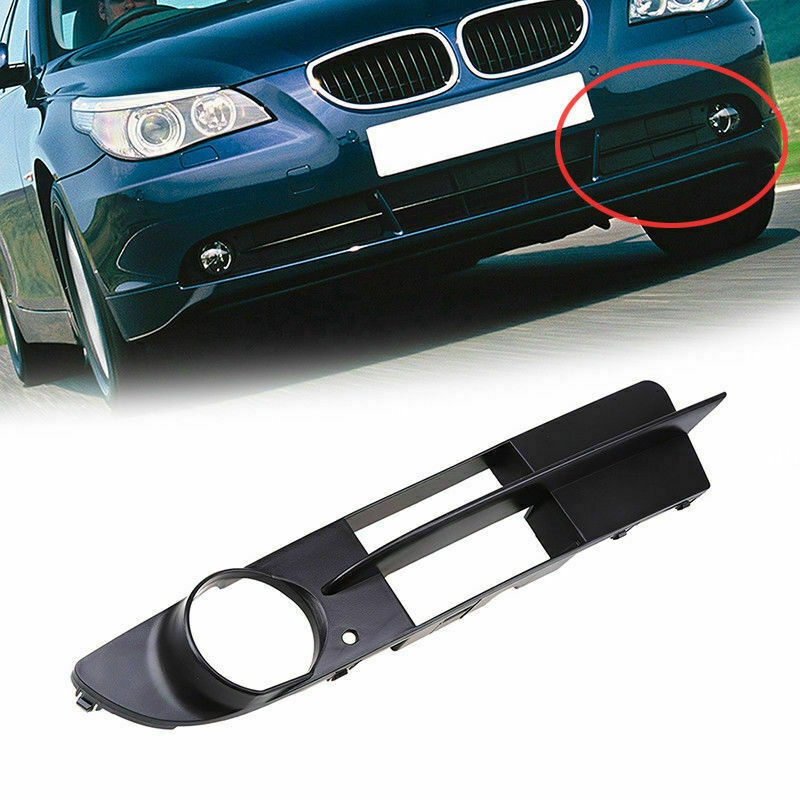 1Pc Left Side Fog Light Bumper Lower Grill Cover For BMW 5-series E60 E61 03-07