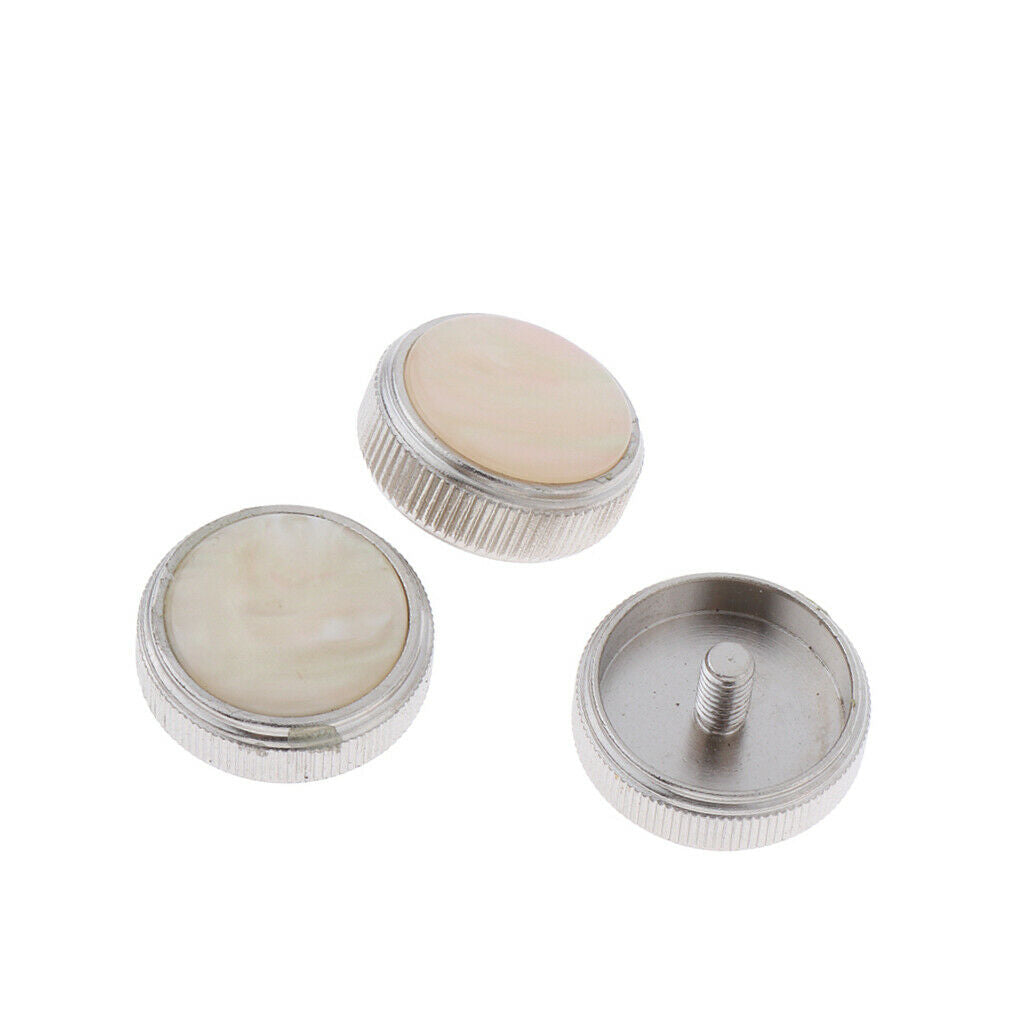 3 Pieces Trumpet Valve Finger Buttons Replacement for Euphonium Brass Wind