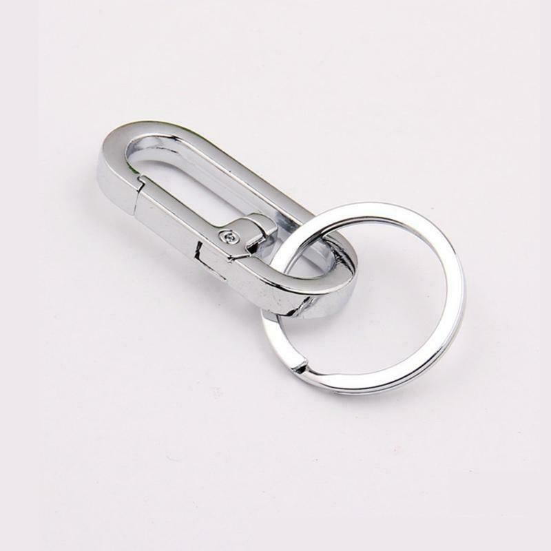 Fast Key Carabiner Ring Stainless Steel Buckle Key Release Anti-lost Car Fishing