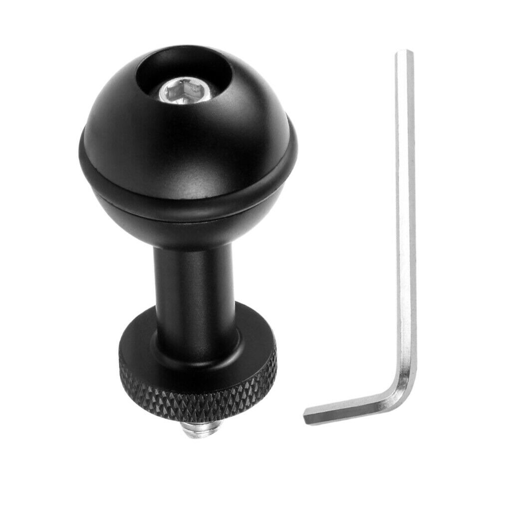 Durable 1" Ball Adapter with 1/4" Screw Underwater Housing Camera Diving Arm