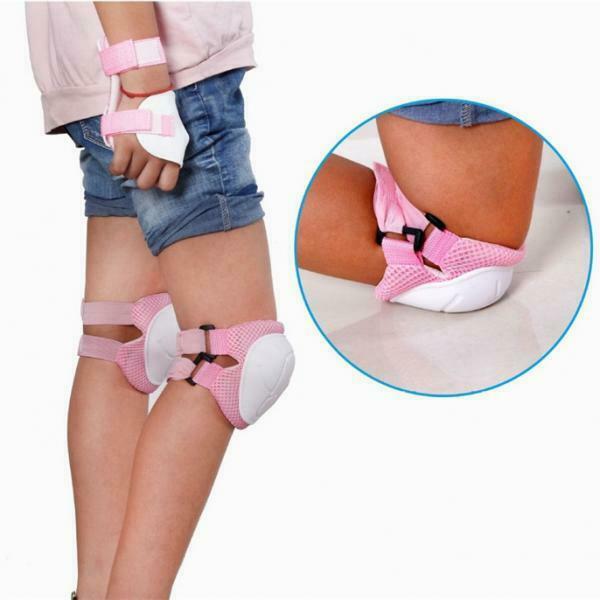 6 Kids/Youth Knee Pad Elbow Pads Helmet Guards for Cycling Skateboard Black