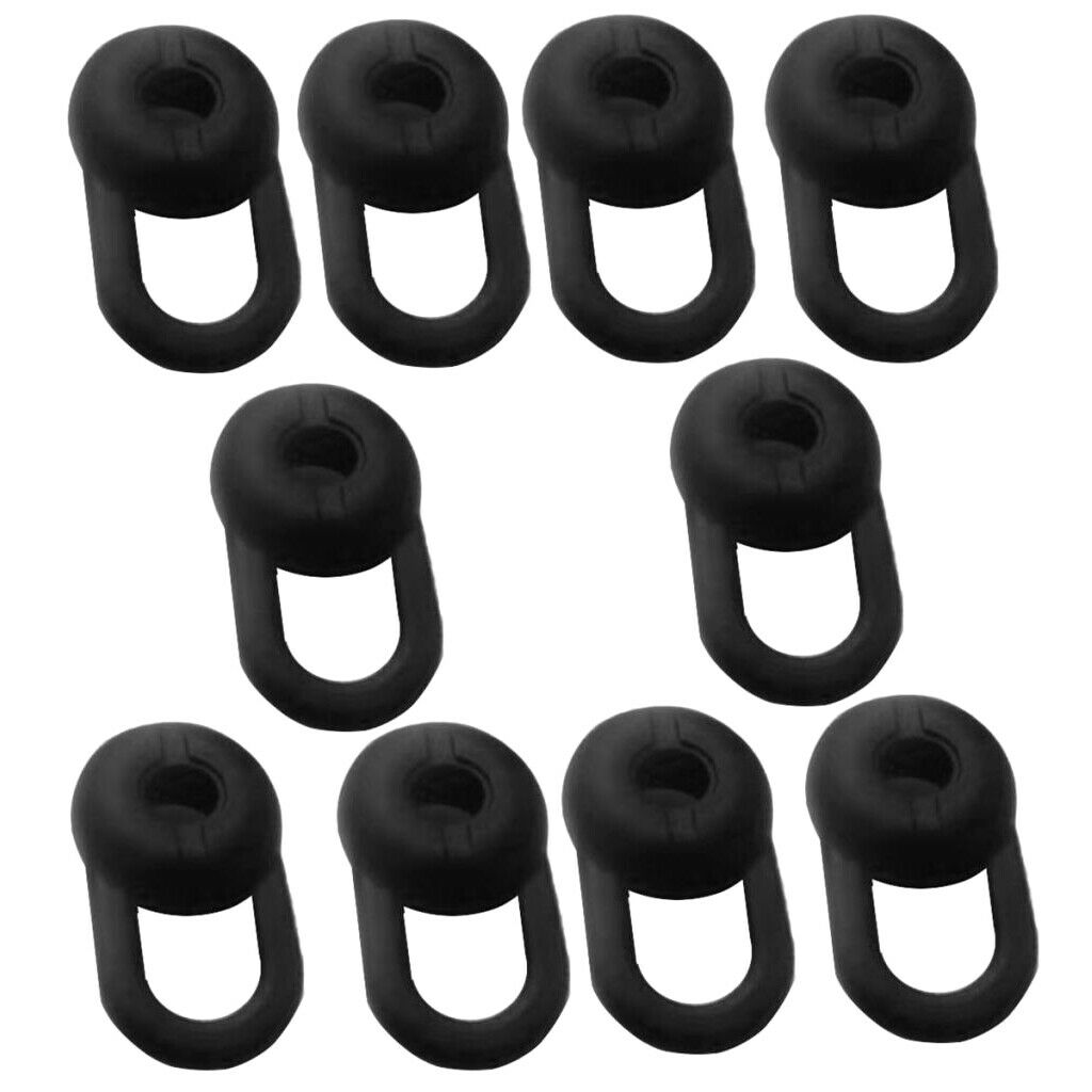 20 Pieces Soft Silicone Ear Buds Waterproof Eartips Replace for