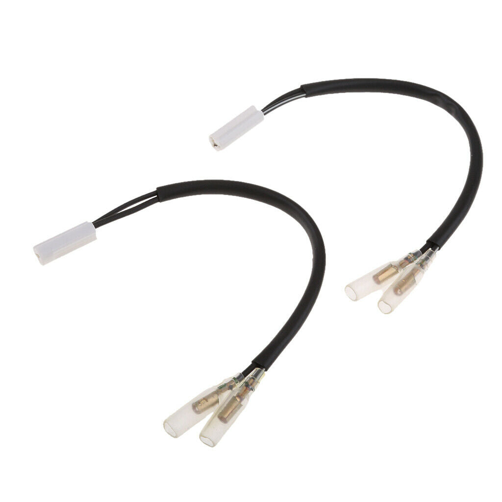2 Prong 4pcs Turn Signal Adapter Plug For Yamaha YZF R3 R6 R1 Lamp