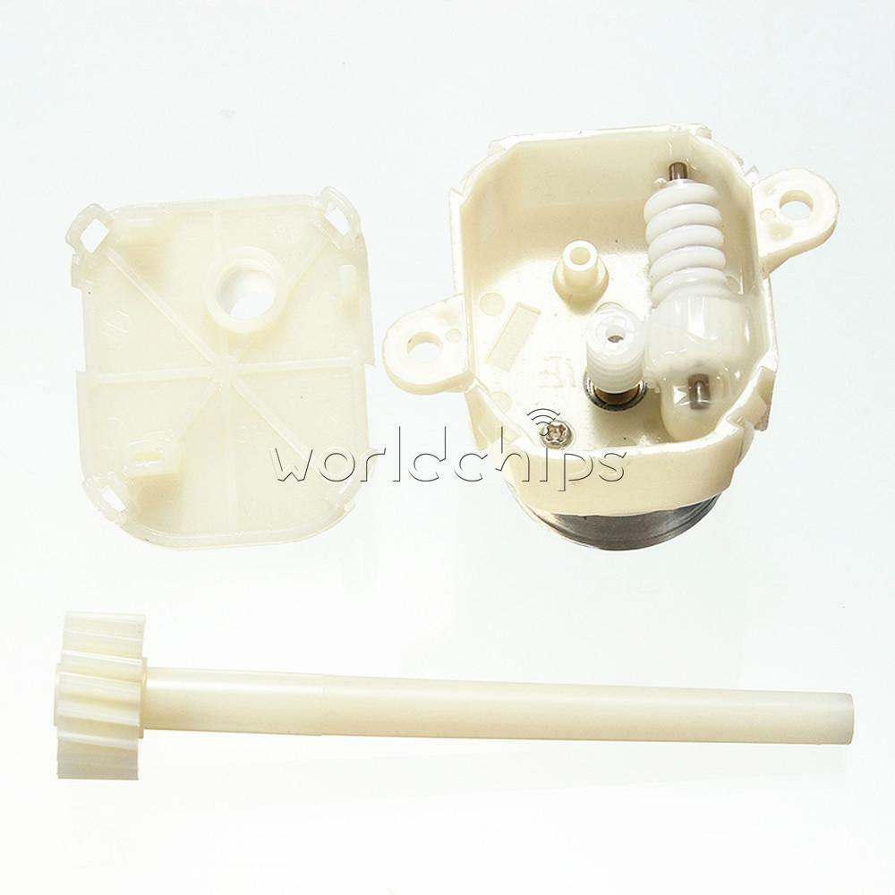 New DC 6V 12V 8-16RPM Long Shaft Turbine Worm Gear Motor Slow Reduction Gear Box