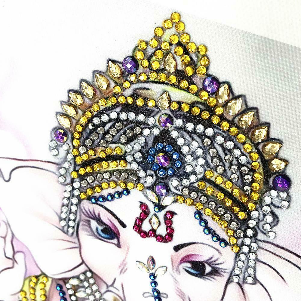 5D DIY Special Shaped Diamond Painting Elephant Trunk Buddha Embroidery Kit @