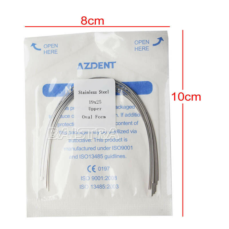 100XDental Ortho Arch Wires Rectangular Stainless Steel 19*25Upper Ovoid