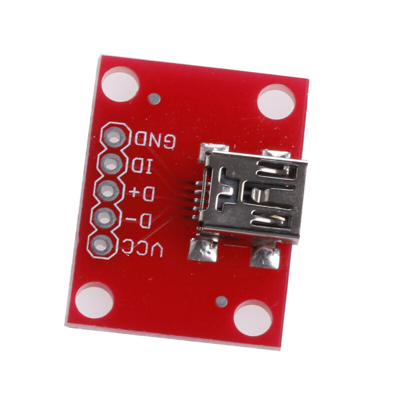 Mini USB Adapter Plate Board Breakout For USB Mini-B Extension 1PC