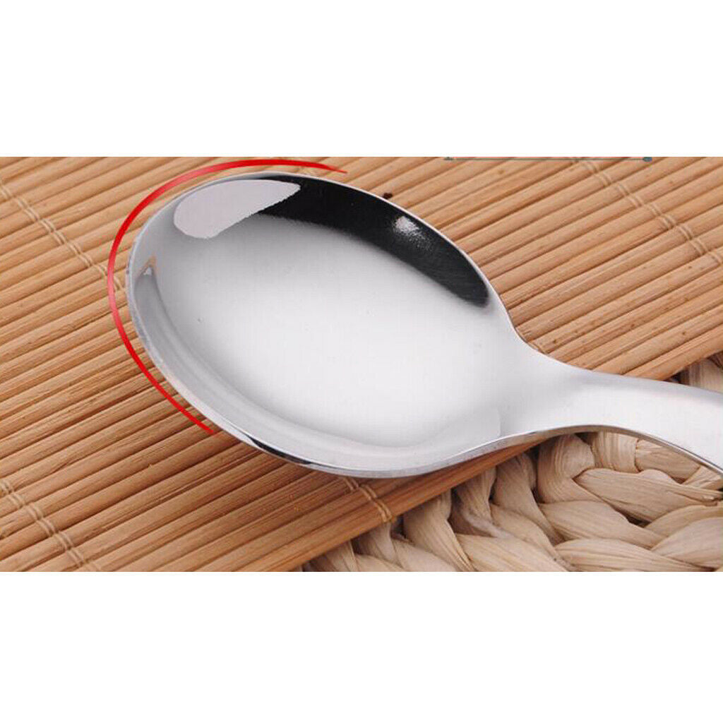 6pcs Mini Stainless Steel Spoons Small Salt Spoons, Sugar Condiments Spoons