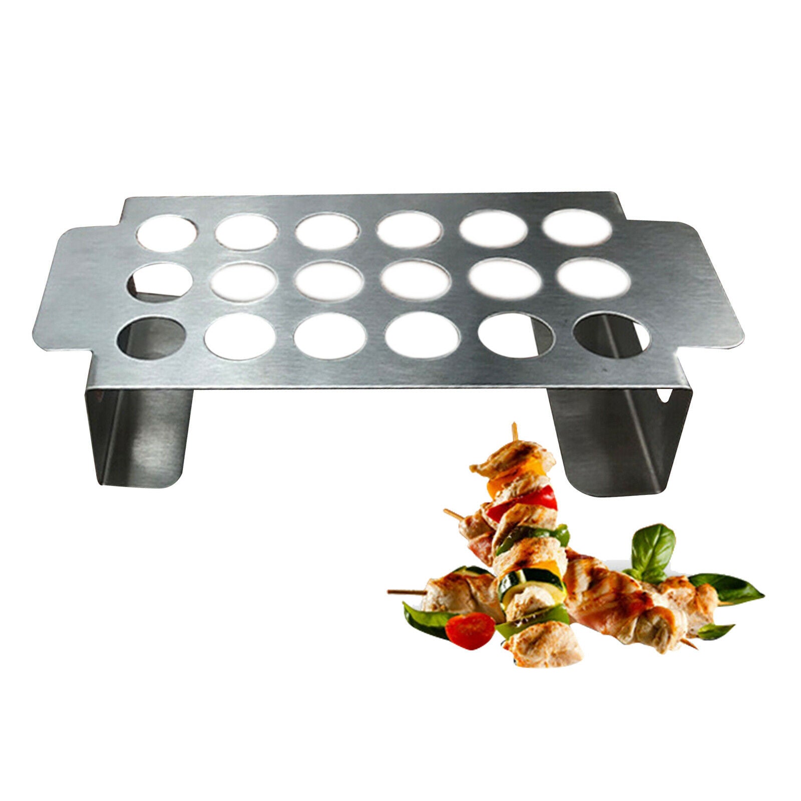 Portable BBQ Jalapeno Grill Rack Shrimp Clip Holder Picnic BBQ Accessories
