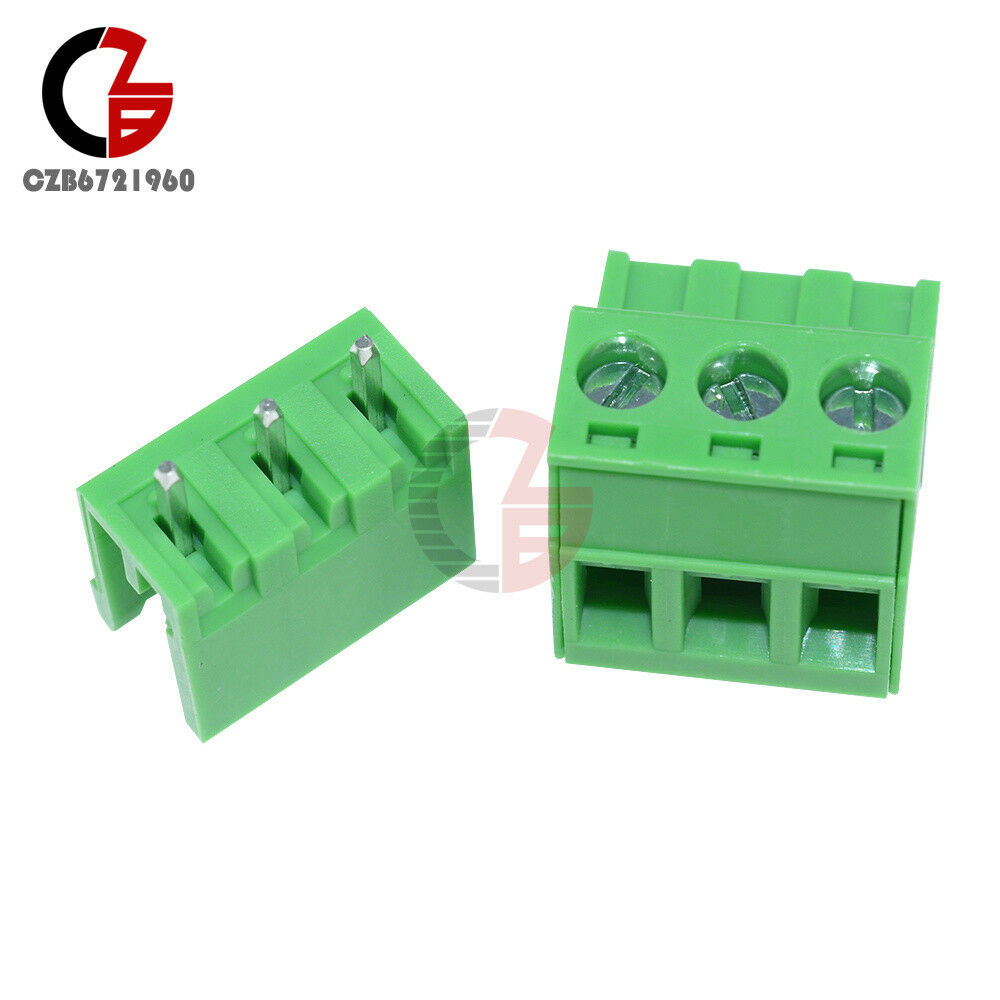 5PCS 5.08mm Pitch KF-3P KF2EDGK 3 Pin Plug-in Right Angle Terminal Connector