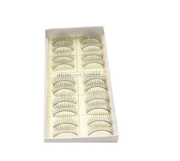 10 Pair Women Mink Hair Eye Lashes Black Natural Bushy False Eyelashes T-09