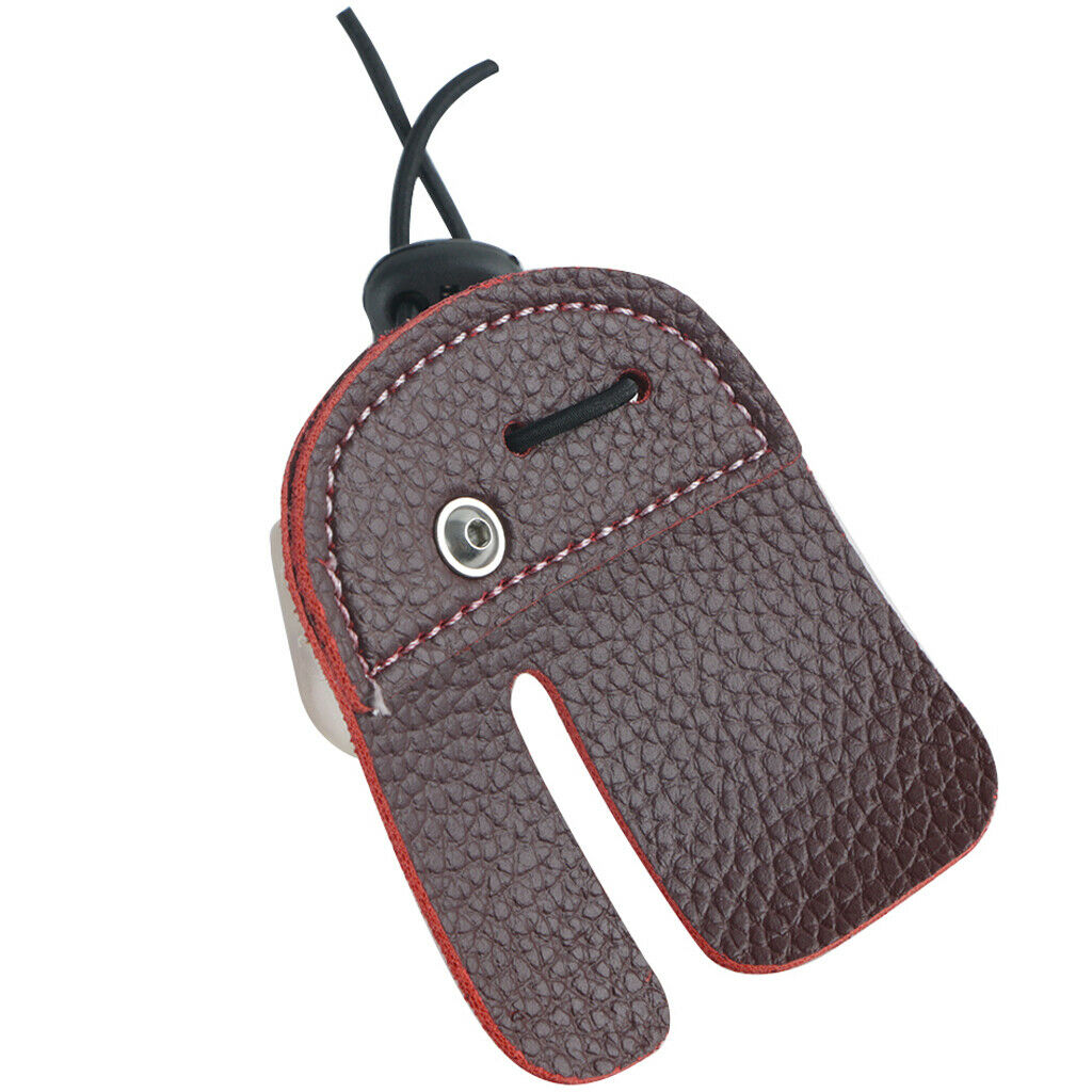 Super Fiber Finger Protection Pad Finger Protector Archery Accessories Brown
