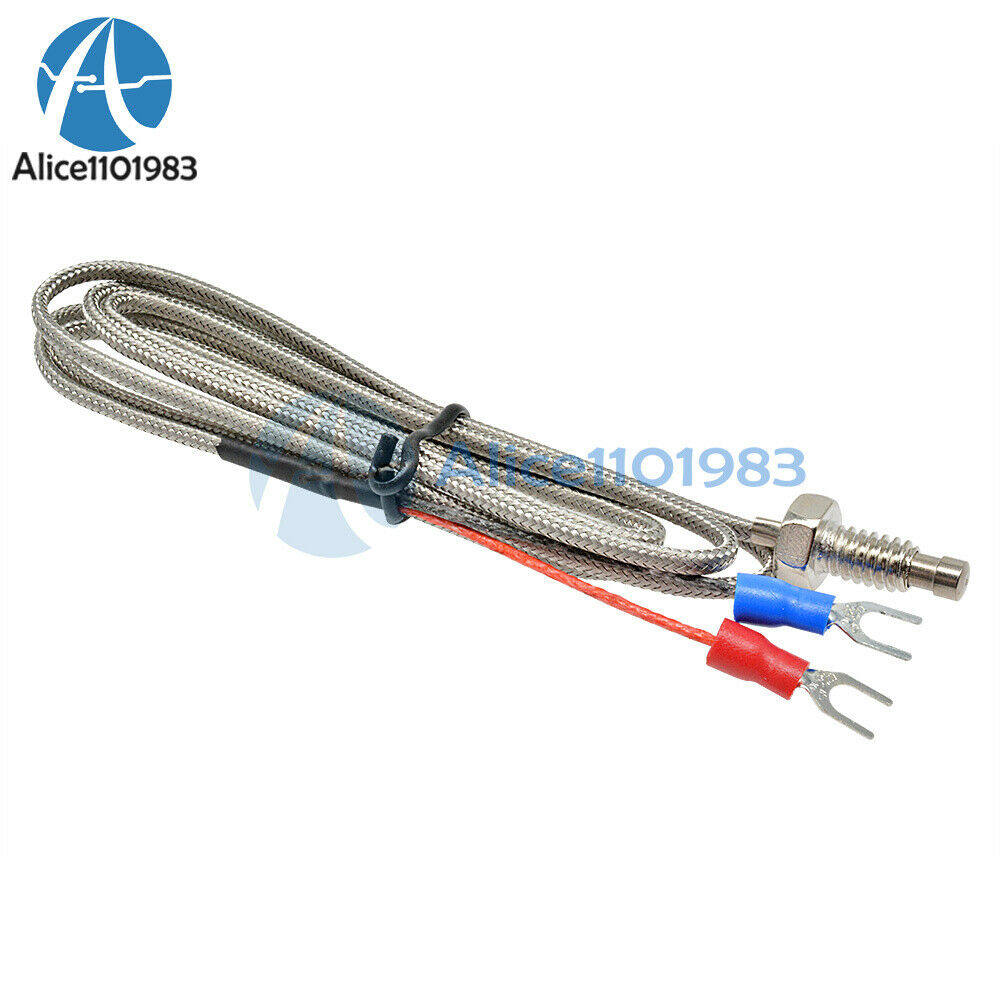 5PCS 1M 3.3ft K Type Thermocouple Temperature Controller 0-800C Sensor Probe