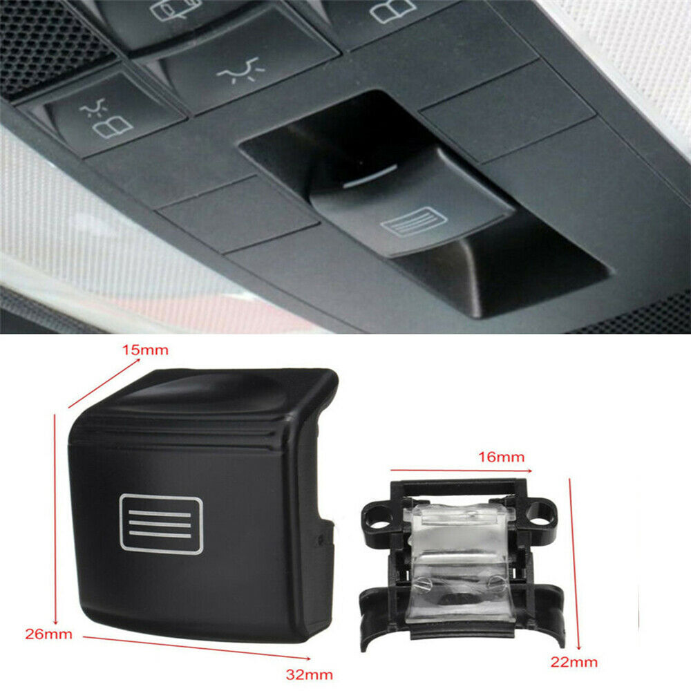 For W204 C-CLASS W212 A207 E-CLASS W218 Sunroof Window Switch Button Black 1x