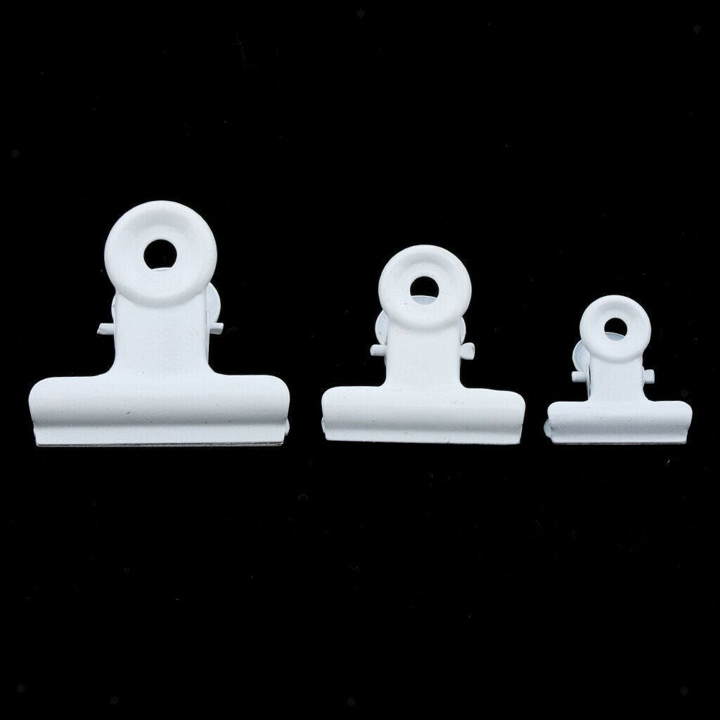 30 Metal Bulldog Clip Grip Clips for Money Bag Letter in