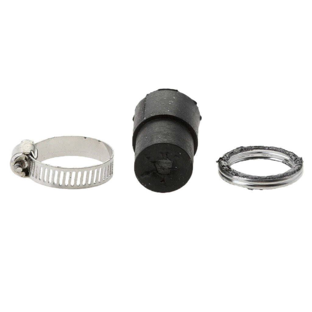 Exhaust Muffler Pipe Gasket Rubber Seal with Clamp for Yamaha PW50