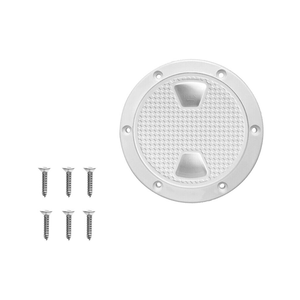 2pcs 6&8 Inch Deck Plate Waterproof Inspection Hatch Cover Lid w/ Screws for