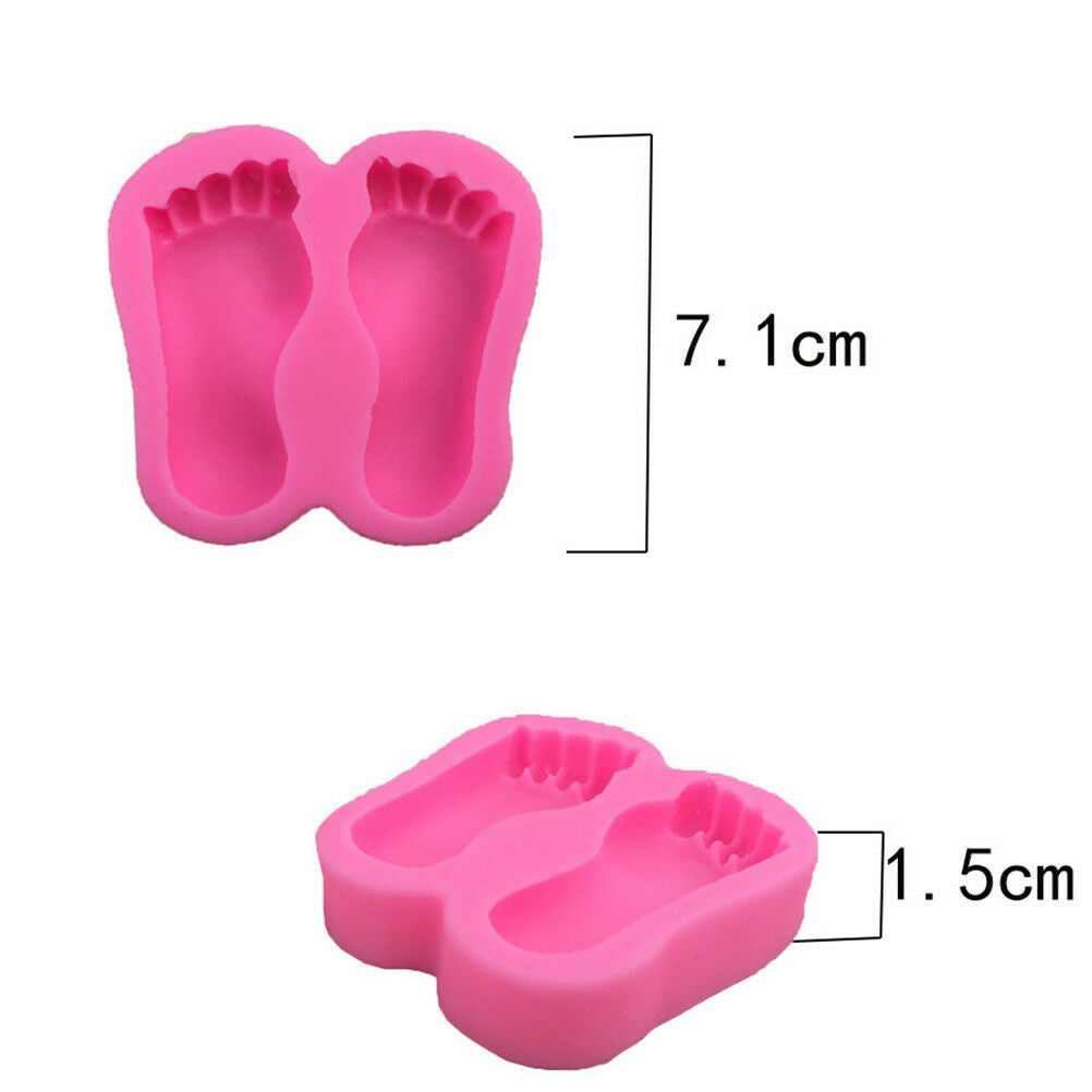 Baby Foot Silicone Molds Fondant Cake Decorating Tools Silicone Soap Mold.l8