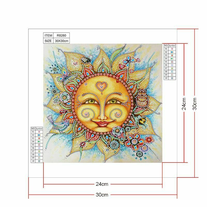 Sun DIY 5D Special Shaped Diamond Painting Embroidery Cross Craft Stitch Kit