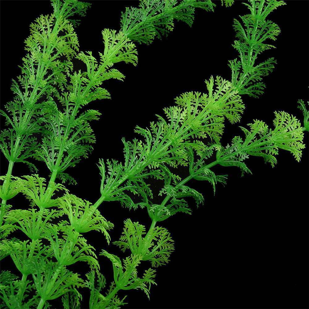 2x Fish Tank Plastic Decor Aquarium Green Plants Water Grass Ornament Plant Art