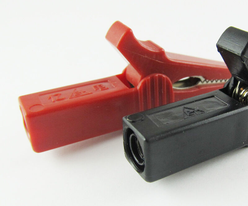 6 pcs Safety Alligator Clip to 4mm Banana Jack Convert Test Clip Small 55mm
