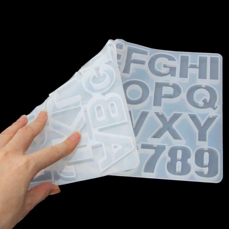 36PCS Handmade Jewelry Making Tool Alphabet Letters Numbers DIY Silicone Mould
