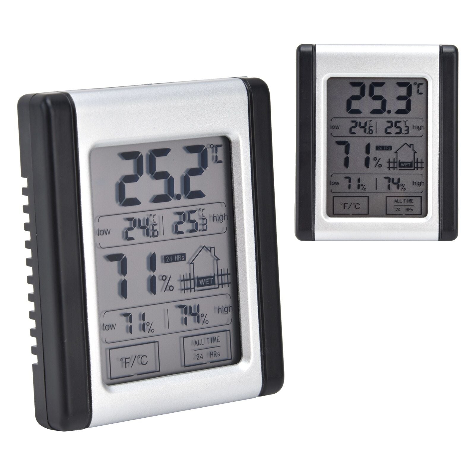 High Accuracy Digital Thermometer Hygrometer Touch Screen Electronic Temperature