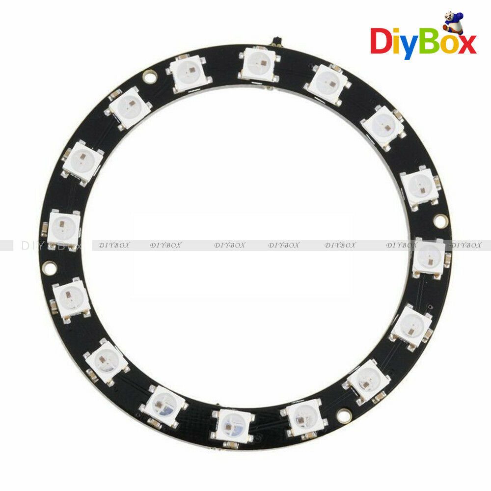 New 16Bit RGB LED Ring WS2812 5050 LED RGB+ Integrated Drivers For Arduino