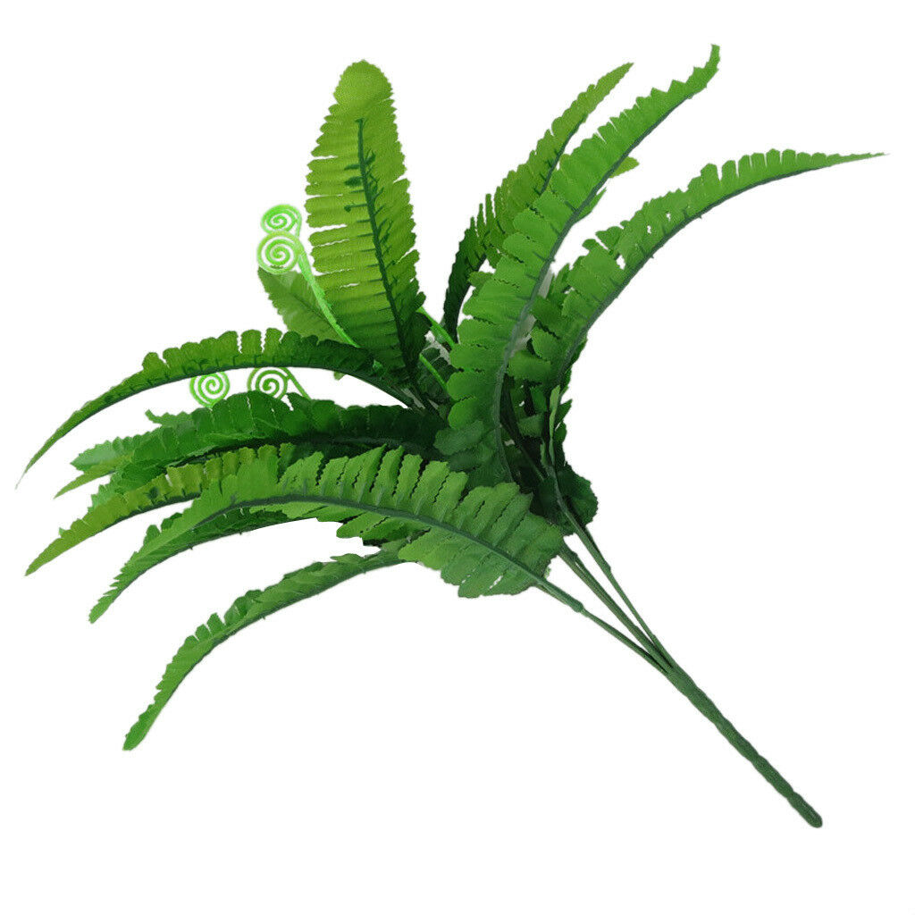 Wall Hanging Artificial Plastic Fern Leaf Garland Wedding Floral Decor b
