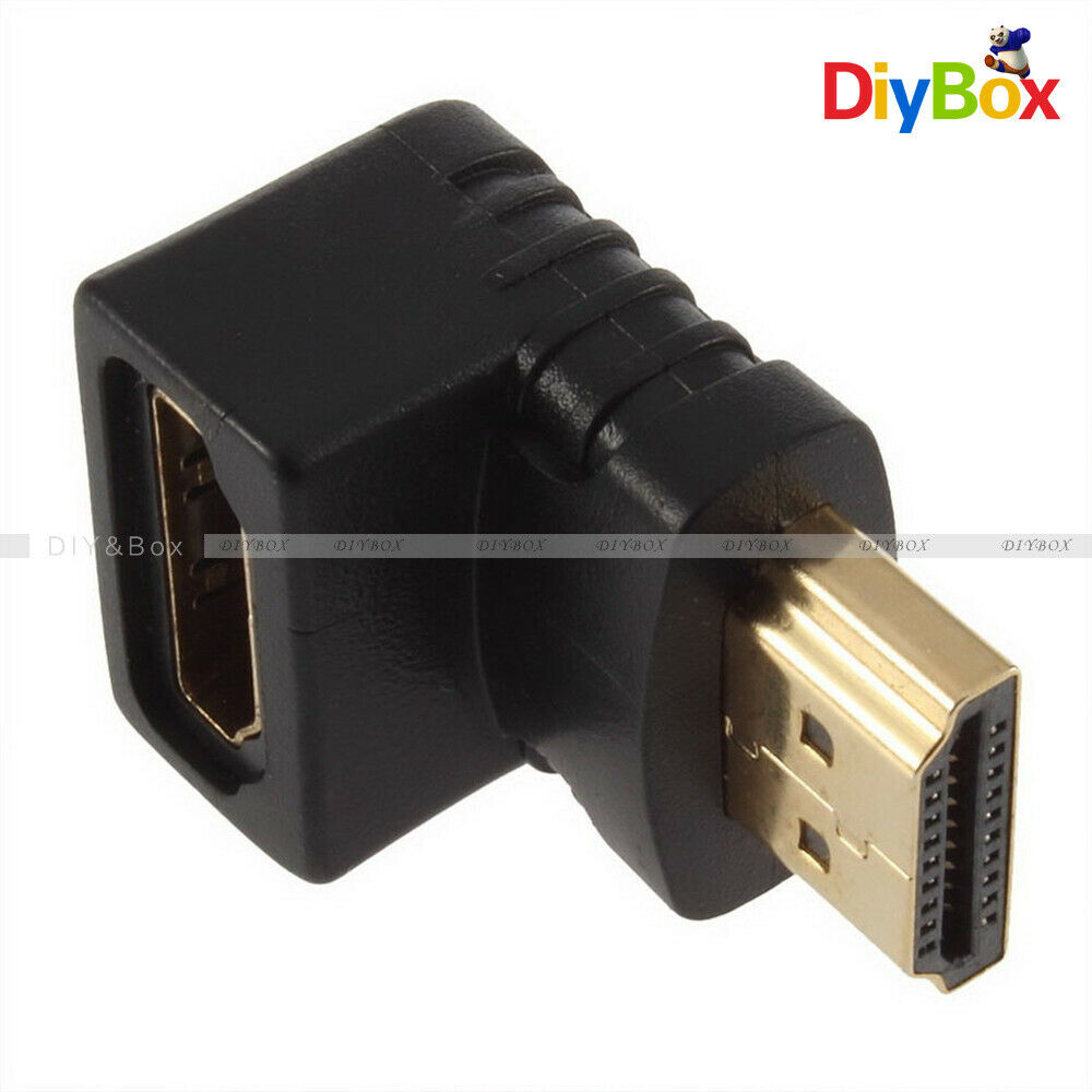 90° 270° Right Angle Angled HDMI Jack Male to Female Adapter Connector For HDTV