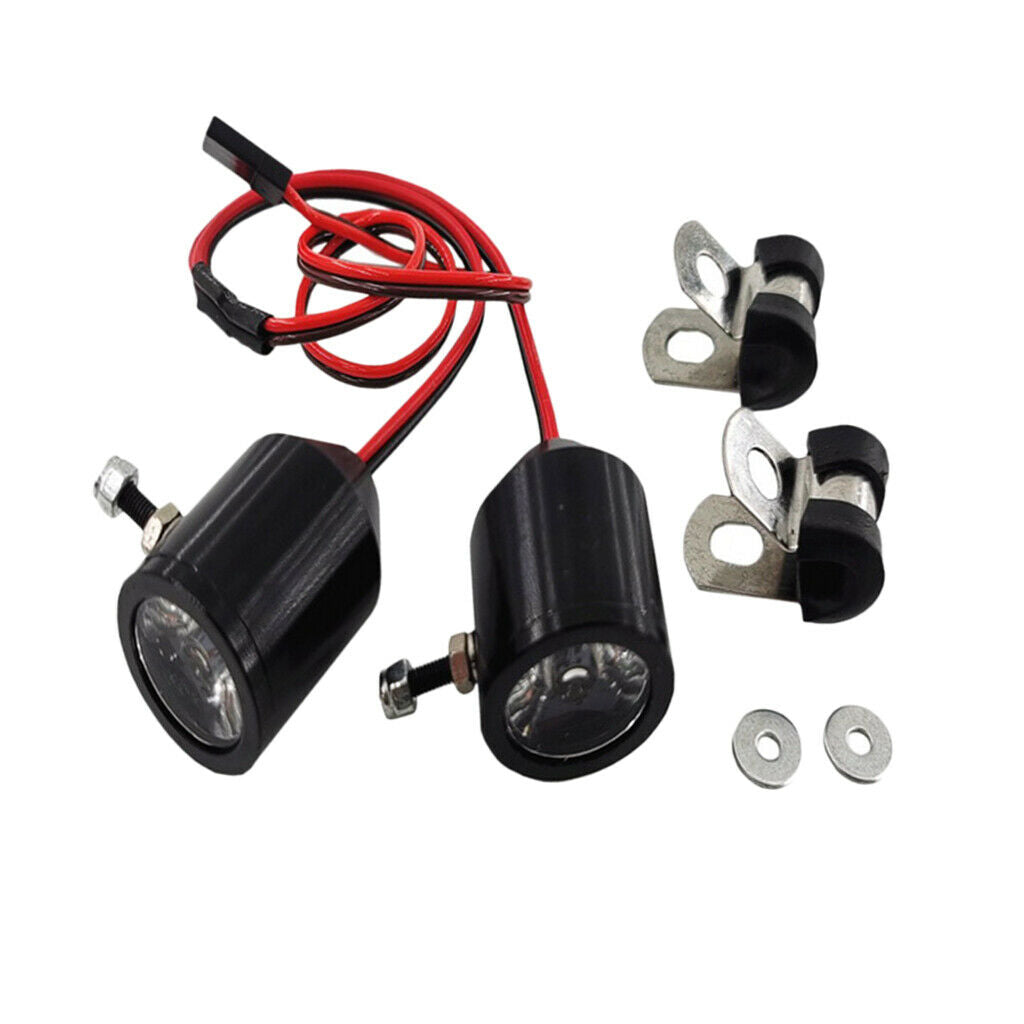 LED Spotlight Headlight Headlamp for 1/7 RC Clawler 1/5 Car Parts Upgrade
