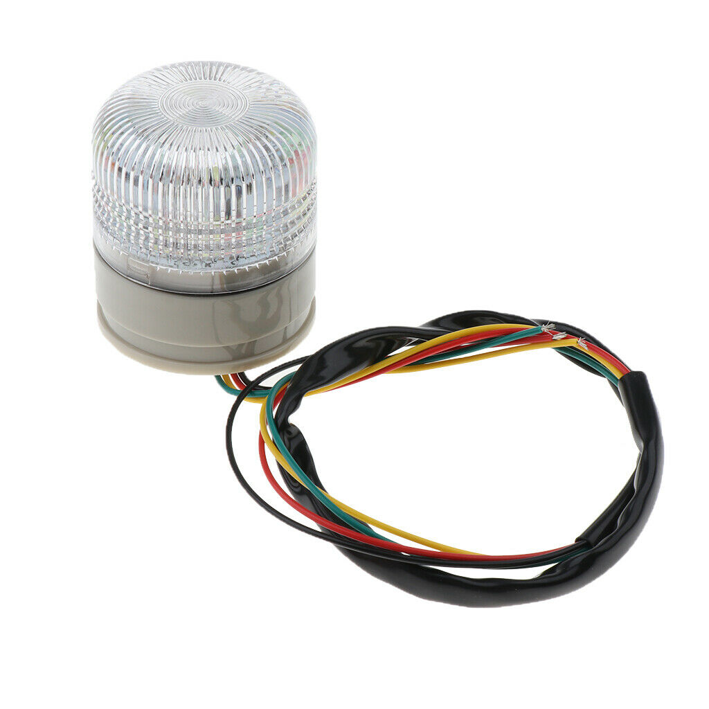Rotating Tricolour LED Alarm Lamp Light Emergency Flashing Signal Alarm Lamp