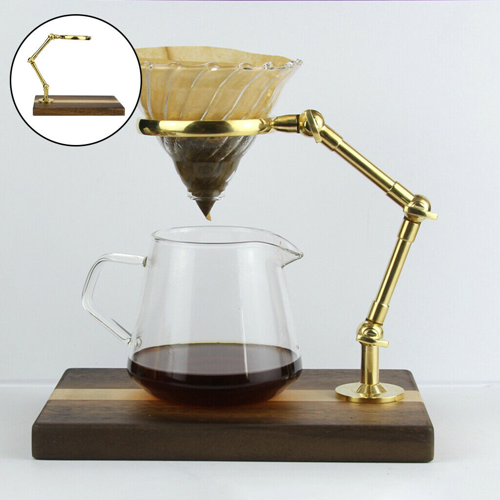 Coffee Dripper Stand Pour Over Coffee Filter Coffee Station Wooden Base Tool