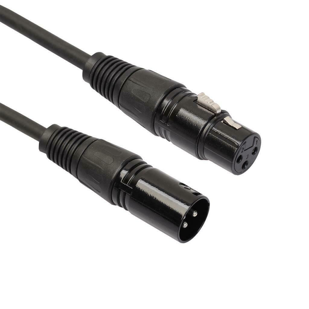 3 Pin XLR Male To Female Microphone Audio Cable Converter