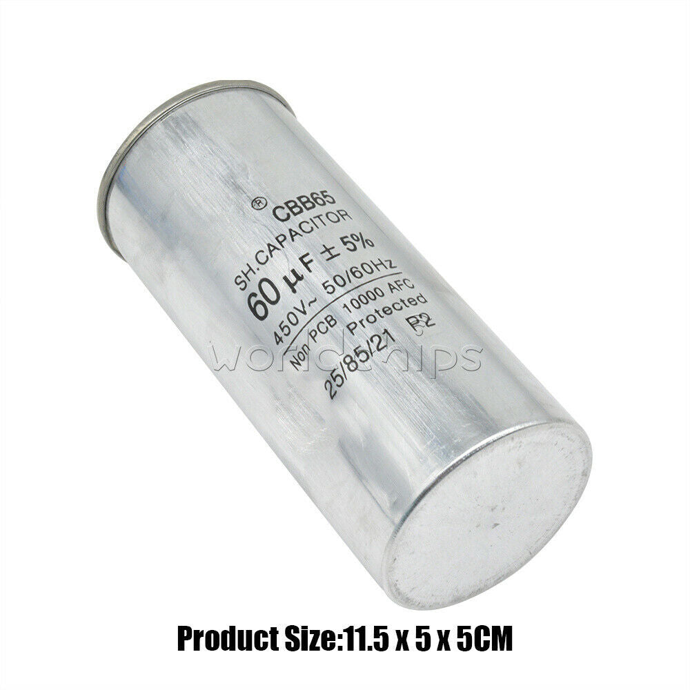 10-80UF 400-500VaH CBB60 CBB65 Motor Run Capacitor  Air Conditioner Appliance