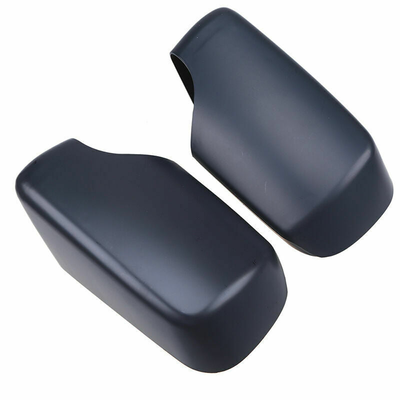 2PCS For BMW E46/E39 3/5 Series 96-05 Rearview Mirror Housing Cover Matte Black