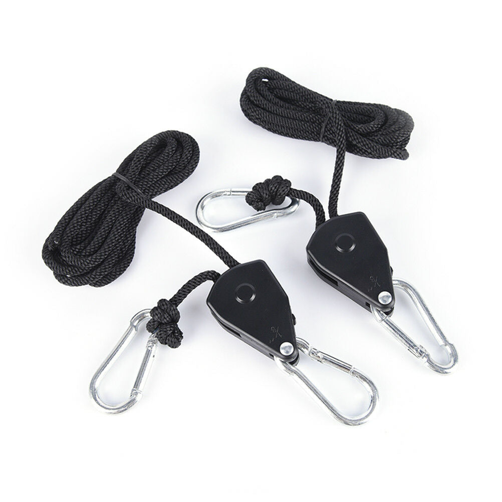 2pcs/pack 1/8 Inches rope ratchet reflector grow light hangers light lifteFB FT