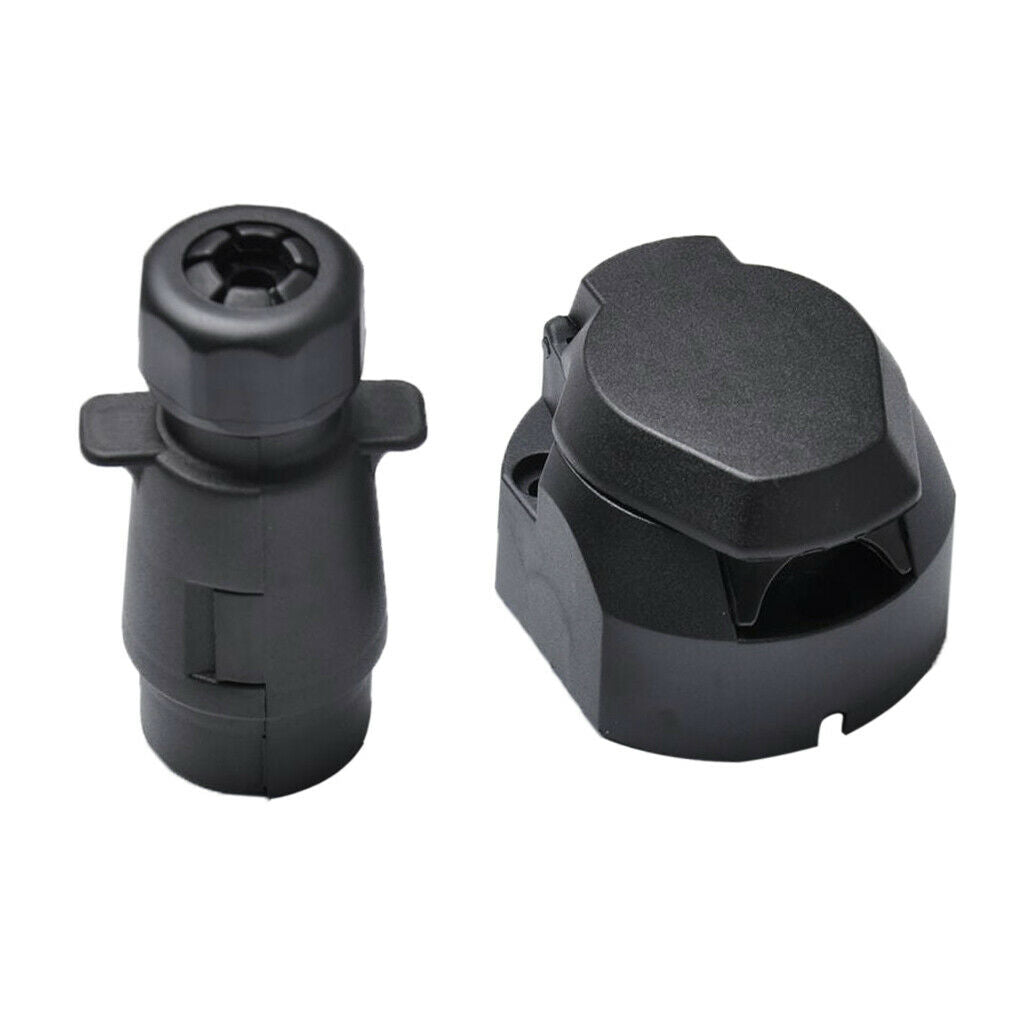 12V 7 Pin 7 Way Truck Trailer Boat Line Light Plug Connector Adapter