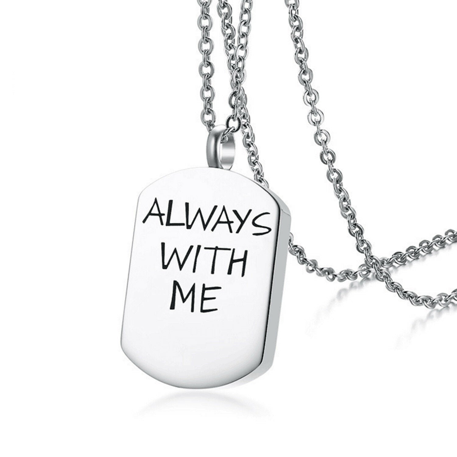Stainless Steel Cremation Jewellery Ashes Memorial Pendant Necklace Keepsake Urn