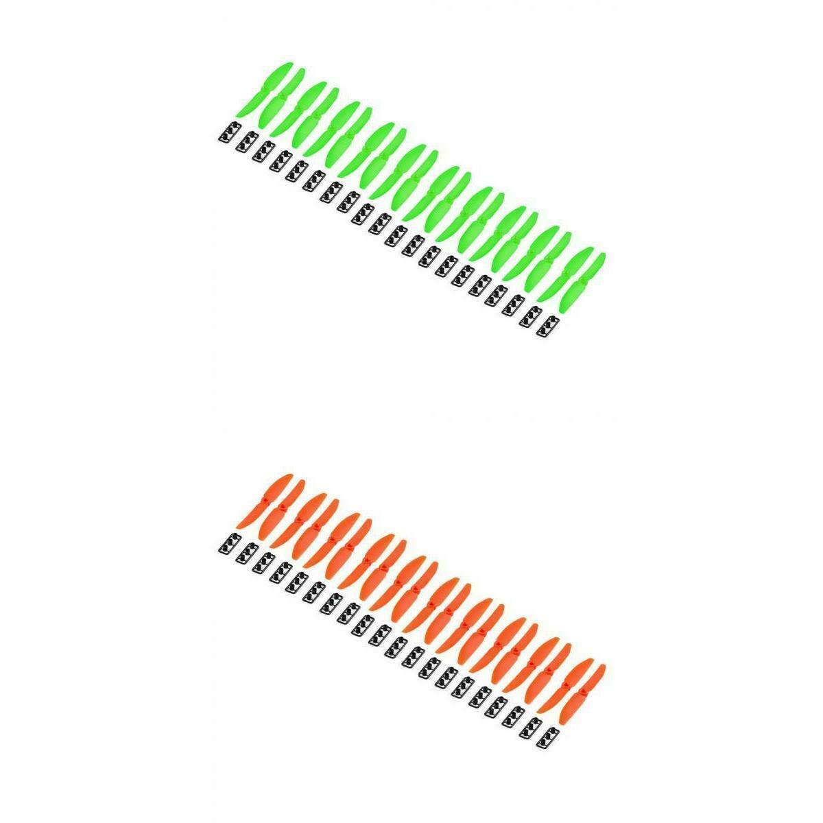 20 Pairs Green + Orange Propeller Prop For Mini QAV250 RC Racing Drone Accs